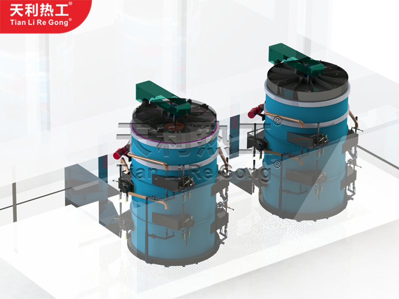 自身預熱式井式爐